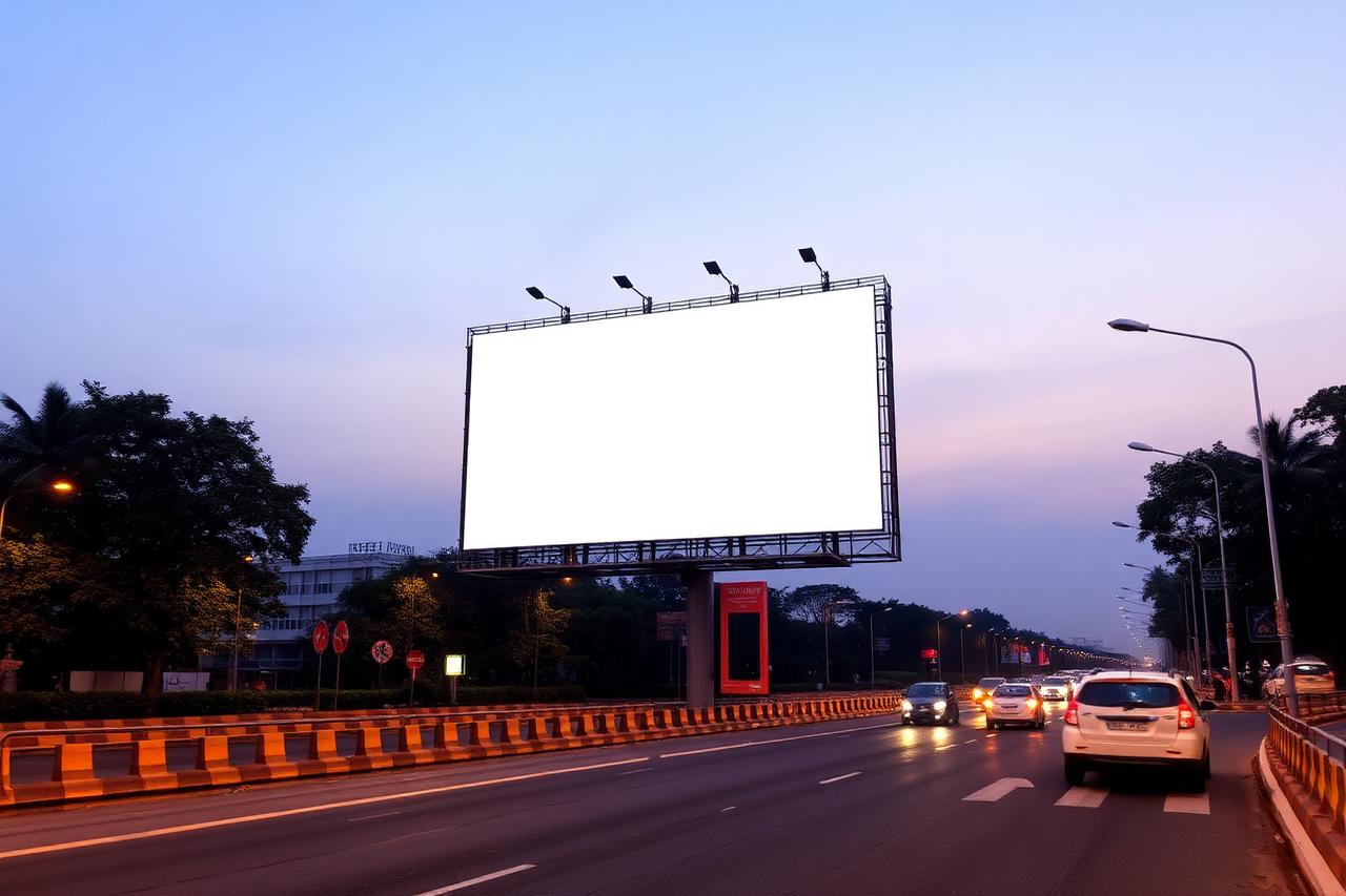 Cantilever Branding — blank advertising space available